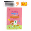 Image of Free Shipping Reusable Montessori Toys  English French Copybooks Pen Children's Writing Sticker Magic Copybook For Calligraphy Shopping