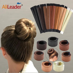 Alileader New Donut Headband Women Hair Accessories Girl Magic Hair Magic DIY Tool Bun Maker Sweet French Dish Made Hair Band Shopping