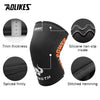 Image of AOLIKES 1 Pair 7mm Neoprene Sports Kneepads Compression Weightlifting Pressured Crossfit Training Knee Pads Support Women Men Shopping