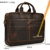 Image of MAHEU Retro Laptop Briefcase Bag Genuine Leather Handbags Casual 15.6 Pad Bag Daily Working Tote Bags Men Male bag for documents Shopping