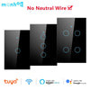 Image of Tuya Smart Life Wifi Touch Light Switch Wireless Remote LED Light Switches No Neutral Wire Required 1-4 Gang Alexa Google Home - Shopping