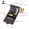 Image of Top Quality Rfid Wallet Men Money Bag Mini Purse Male Aluminium Card Wallet Small Clutch Leather Wallet Thin Purse Carteras 2022 Shopping