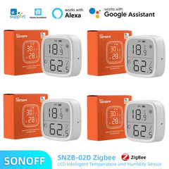 SONOFF SNZB-02D Zigbee Temperature Humidity Sensor Smart Home Automation Real-time Monitor, Ewelink Alexa Google Home Assistant Shopping