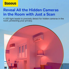 Baseus Camera Detector for Hidden Camera Portable Pinhole Hidden Lens Detect Gadget Anti-Peeping Security Protection