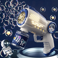 Astronaut Electric Automatic Light Bubble Machine Bubbles Gun Summer Beach Bath Outdoor Game Fantasy Toys for Children Kids Gift Shopping