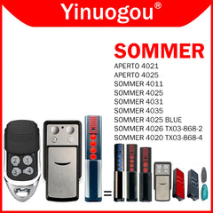 SOMMER 868MHz 4020 TX03-868-4 4026 TX03-868-2 Garage Remote Control Replacement Garage Command Door Opener 4011 4025 4031 4035