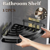 Image of Bathroom Shelf Aluminum Alloy Shampoo Rack Makeup Storage Organizer Shower Shelf Bathroom Accessories No Drill Wall Corner Shelf - Shopping