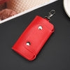 Image of PU Leather Car Key Wallets Men Key Holder Housekeeper Keys Organizer Women Keychain Covers Zipper Key Case Bag Pouch Purse Shopping