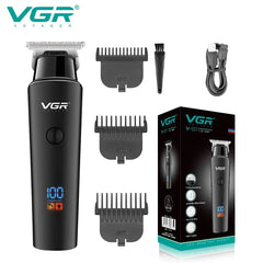 VGR Hair Trimmer Professional Electric Trimmers Cordless Hair Clipper Rechargeable LED Display V 937 Shopping