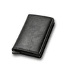 Image of DIENQI Carbon Fiber RFID Blocking Men's Credit Card Holder Leather Bank Card Wallet Case Cardholder Protection Purse For Women Shopping