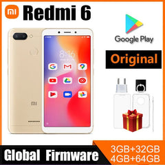 Global firmware Xiaomi Redmi 6 Smartphone 4G 64G 5.45 "MediaTek Helio P22 Android 8.1Posterior fingerprint used phone Shopping111