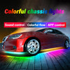 Image of SEAMETAL Car Flexible Underglow Strip Light LED Underbody Remote APP Control RGB Neon Lights Atmosphere Lamp for Auto Decoration Shopping