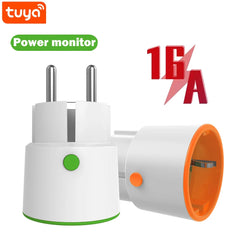 Tuya Smart Zigbee Plug Socket 3680W 16A Power Energy Monitoring Timer Switch EU Outlet Work With Tuya Hub Zigbee2mqtt Shopping