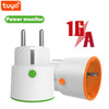 Image of Tuya Smart Zigbee Plug Socket 3680W 16A Power Energy Monitoring Timer Switch EU Outlet Work With Tuya Hub Zigbee2mqtt Shopping