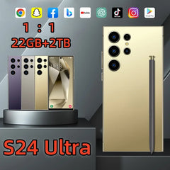 S24 Ultra Mobile Phones 7.3 HD Screen SmartPhone Original 22GB+2TB 4G 5G Dual Sim Celulares Android Unlocked 8000mAh Cell Phone Shopping111