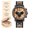 Image of BOBO BIRD Wooden Watch Men erkek kol saati Luxury Stylish Wood Timepieces Chronograph Military Quartz Watches Custom Wood Gift Shopping