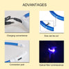 Image of Led Dog Collar Luminous Usb Cat Dog Collar 3 Modes Led Light Glowing Loss Prevention LED Collar For Dogs Pet Dog Accessories Shopping