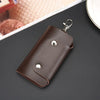 Image of PU Leather Car Key Wallets Men Key Holder Housekeeper Keys Organizer Women Keychain Covers Zipper Key Case Bag Pouch Purse Shopping