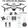 Image of F4 Drone GPS 4K HD Mechanical Gimbal Camera System Supports TF Card Drones RC Quadcopter Stabilier Distance 2km Flight 25 Min Shopping