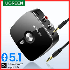 UGREEN Bluetooth RCA Receiver 5.1 aptX HD 3.5mm Jack Aux Wireless Adapter Music for TV Car 2RCA Bluetooth Audio Receiver aptX Shopping