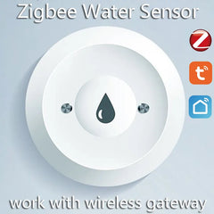 Zigbee Water Immersion Sensor Smart Life Leakage Sensor Water Linkage Alarm App Remote Monitoring Water Leak Detector Tuya Shopping