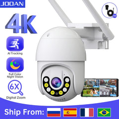 JOOAN 3MP 5MP PTZ Wifi Camera 4K Dual Lens IP Camera AI Tracking Outdoor Security Surveillance Camera ONVIF Wireless CCTV Camera Shopping