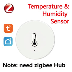 Tuya ZigBee Real Time Temperature And Humidity Sensor Work With Alexa Google Home Smart Home Smart Life/Tuya Smart App Control Shopping