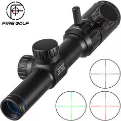 FIRE WOLF 1-4x20 Rifle Scope Green Red Illuminated Riflescope Range Finder Reticle Rifle Scope Air Rifle Optical Sight Hunting Shopping