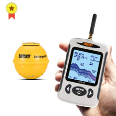 Lucky FFW718& FFW718LA Wireless Portable Fish Finder 45M/135FT Sonar Depth Sounder Alarm Ocean River Lake Shopping