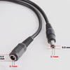 Image of DC12V Power Extension Cable 2.1*5.5mm Connector Male To Female For CCTV Security Camera Black Color 16.5Feet 5M 10m power cable Shopping