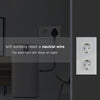 Image of BSEED Smart Wifi Double Socket EU Standard Work With Tuya Alexa Smart Life Crystal Glass Panel Wifi Outltes Timer Function - Shopping