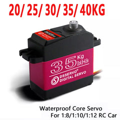 1X Waterproof Servo 20Kg 25Kg 30Kg 35Kg 40Kg High Speed servo Metal Gear Digital Servo RC Baja Servo For 1/8 1/10 Scale RC Cars Shopping