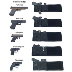 Tactical Belly Gun Holster Portable Hidden Phone Bag Concealed Carry Waist Band Belt for Outdoor Hunting Fitness Defense Use