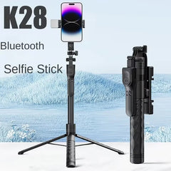 FGCLSY 2023 New K28 Wireless Bluetooth Selfie Stick Tripod With Remote Shutter For Live Broadcasting Smartphone holder Monopod Shopping111