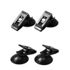 Image of 1 Pair Car Interior Window Clip Mount Black Suction Cap Clip Plastic Sucker Removable Holder For Sunshade Curtain Towel Ticket Shopping