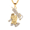 Image of Men and Women Fashion Ice Out Zircon Legend No. 10 Jersey Pendant Necklace Hip-Hop Punk Jewelry Shopping111