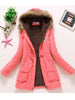 Image of new winter military coats women cotton wadded hooded jacket medium-long casual parka thickness  XXXL quilt snow outwear Shopping