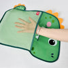 Image of Dinosaur Animal Baby Bath Toys Organizer Kids Tidy Storage Suction Bathroom Bathtub Doll Hanging Bag Basket Mesh Bag Water Toys Shopping