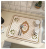 Image of Large Kitchen Super Absorbent Mat Coffee Dish Draining Mat Drying Mat Quick Dry Bathroom Drain Pad Kitchen Faucet Placemat Shopping