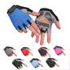 Image of Men Cycling Bicycle Gloves Half Finger Gym Gloves Women Mitten Breathable Anti-slip Glove Fitness Sport Training Gloves Shopping