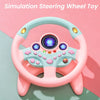 Image of Infant Shining Eletric Simulation Steering Wheel Toy with Light Sound Kids Early Educational Stroller Steering Wheel Vocal Toys Shopping