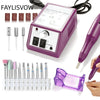 Image of FAYLISVOW Nail Drill Electric Apparatus for Manicure 10pcs Milling Cutters Drill Bits Set Gel Cuticle Remover Pedicure Machine Shopping