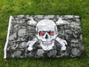 Image of SKY FLAG 3x5Fts 90X150cm Double Broken Skull With Knife Pirate Flag Jack Rackham Jolly Roger Flag For Decoration Shopping111