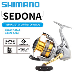 Original SHIMANO SEDONA FI Spinning Fishing Reel 500-8000series 3+1BB Metal Spool Saltwater Reels Fishing Wheel Waterproof Pesca Shopping