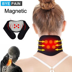 1 Pcs BYEPAIN Tourmaline Magnetic Therapy Neck Massager Cervical Vertebra Protection Spontaneous Heating Belt Body Massager Shopping