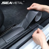 Image of SEAMETAL 3D Carbon Fiber Sticker Car Threshold Protective Film Anti Scratch Waterproof Matte Black Nano Sticker for Car Body Shopping