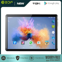 BDF New 10.1 Inch Android Tablet Pc Octa Core 4GB RAM 64GB ROM Google Play 3G Phone Call Dual SIM Cards WiFi Tablets 5000mAh Shopping111