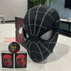 Image of Mascara Spiderman Headgear Cosplay Moving Eyes Electronic Mask Spider Man 1:1 Remote Control Elastic Toys for Adults Kids Gift Shopping