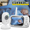 Image of 3.5'' Video Baby Monitor 2.4G Mother Kids Two-way Audio Night Vision Video Surveillance Cameras With Temperature display Screen Shopping