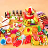 Image of Kids Pretend Play Kitchen Toys Simulation Food Barbecue Cooking Toys Children Educational Play House Interactive Toys For Girl Shopping